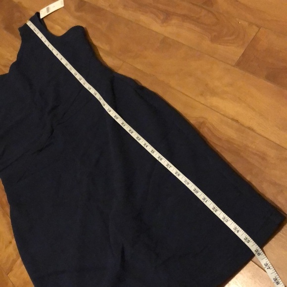 🧡 M 🧡 NWT Anthro Dress Dark Blue Textured Keyhole Back Sleeveless​ - Picture 10 of 10